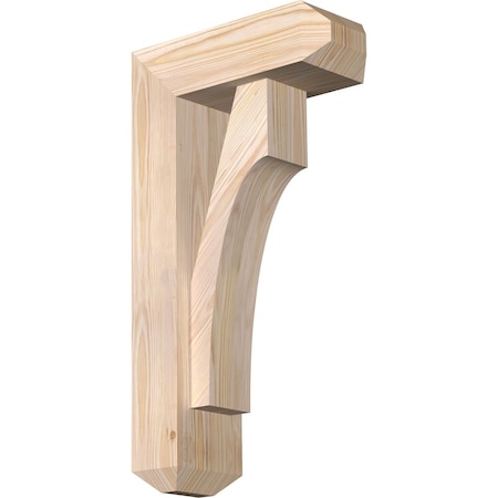 Ekena Millwork Westlake Craftsman Smooth Bracket w/ Offset Brace, Douglas Fir, 5 1/2"W x 14"D x 26"H BKT0604X14X26WTL04SDF